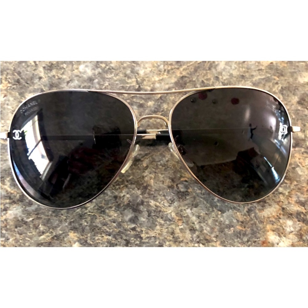 CHANEL Aviator Sunglasses with Chanel Case